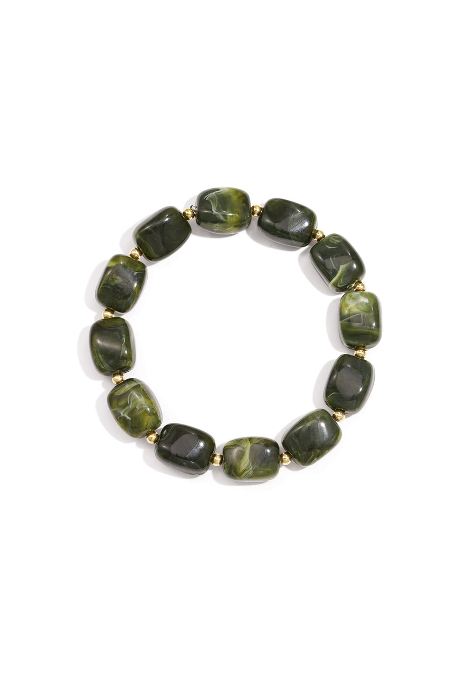 Acrylic Beaded Bracelet · army-green · product