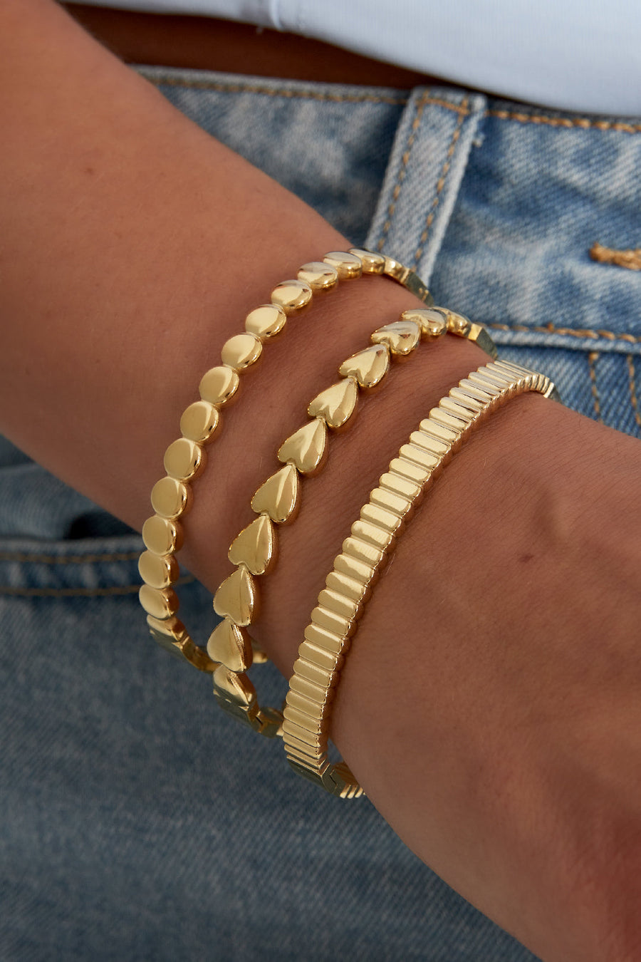All Time Lover Bangle · gold · model