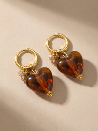 Amber Heart Charms · product