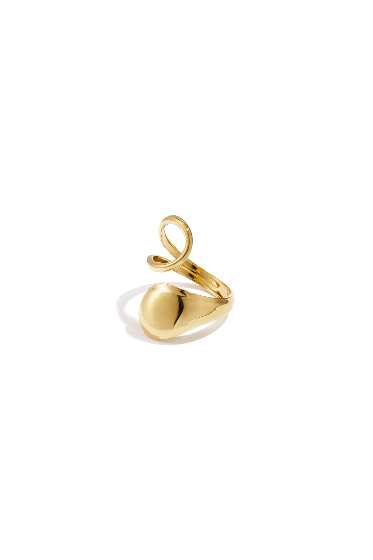 Swirl statement ring