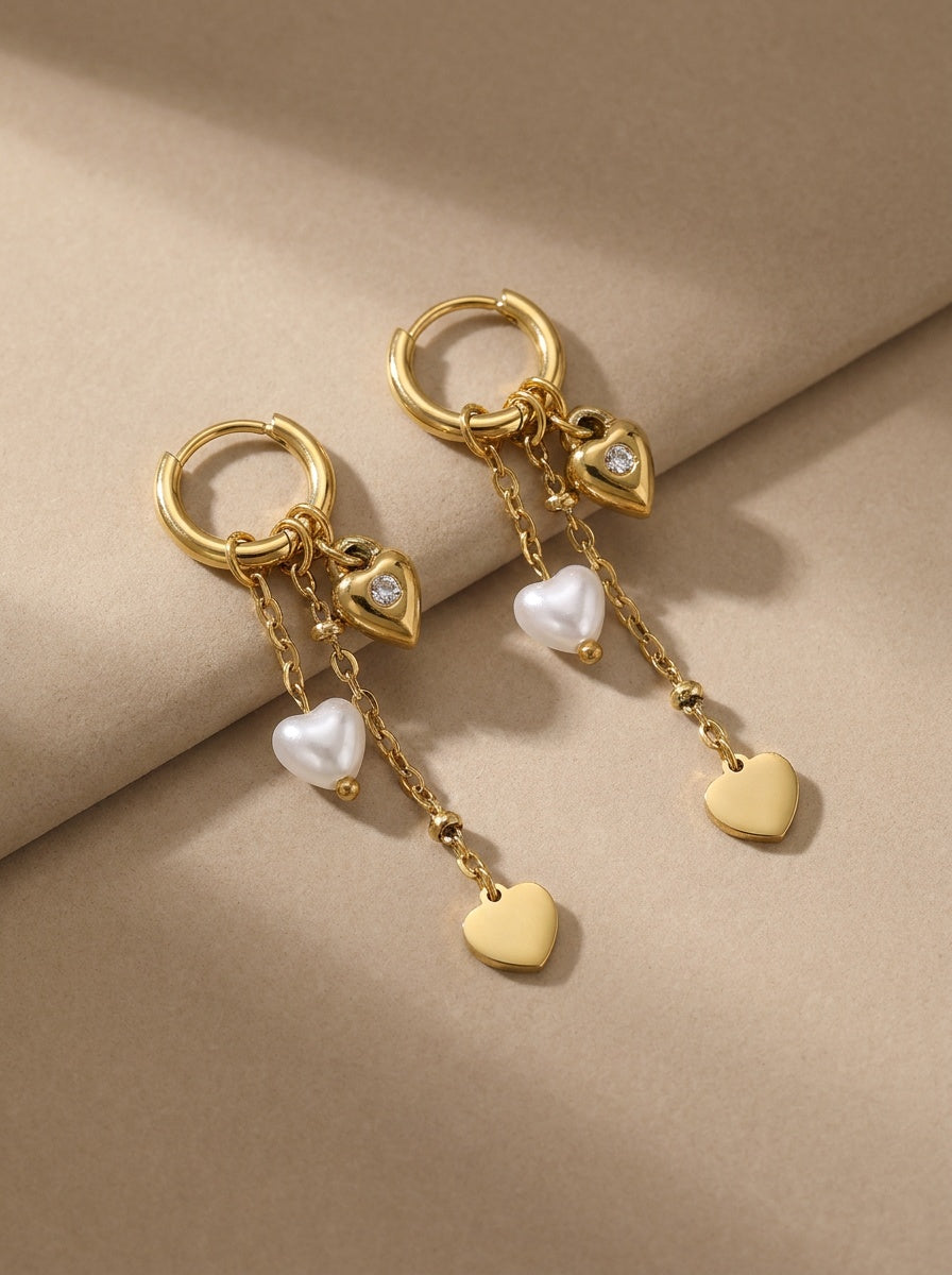 Heart Dangle Earrings · product