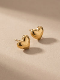 Puffed Heart Studs BS · product