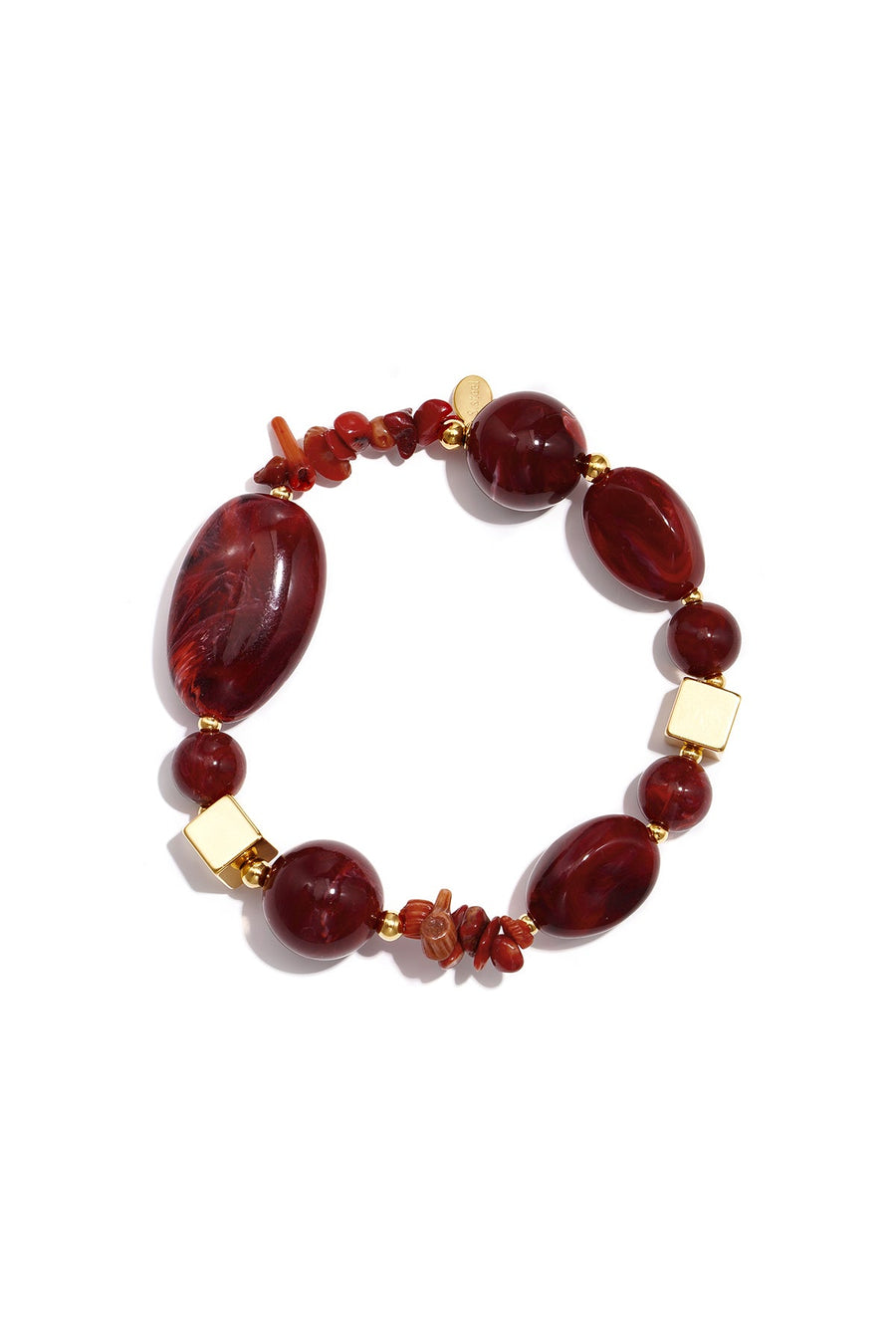 Resin Bead Bracelet · crimson · product