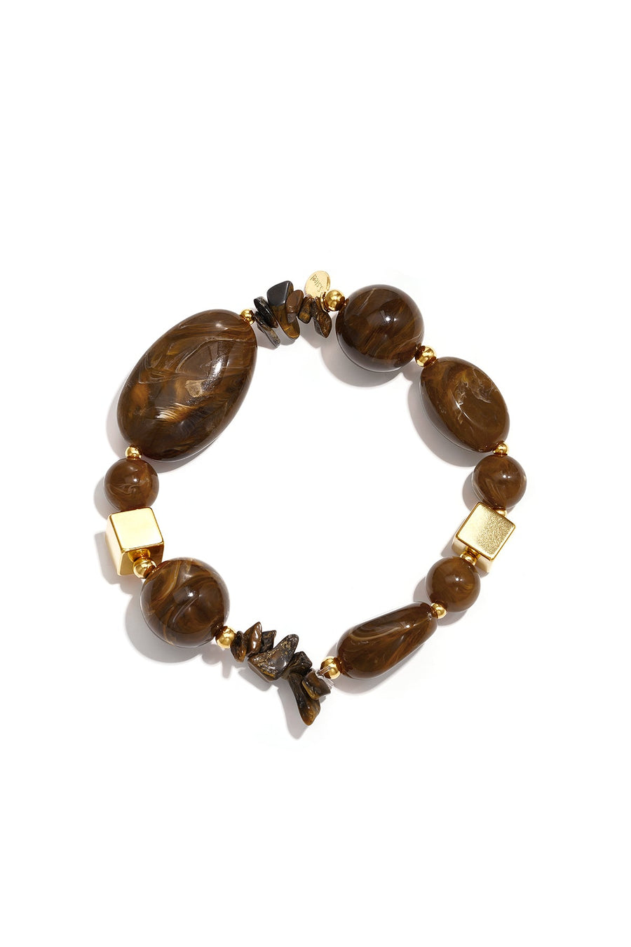 Resin Bead Bracelet · dark-brown · product