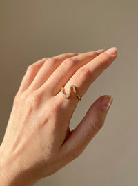 Wave Line Ring · gesture