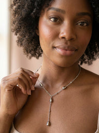 Y-Line Droplet Necklace · touch