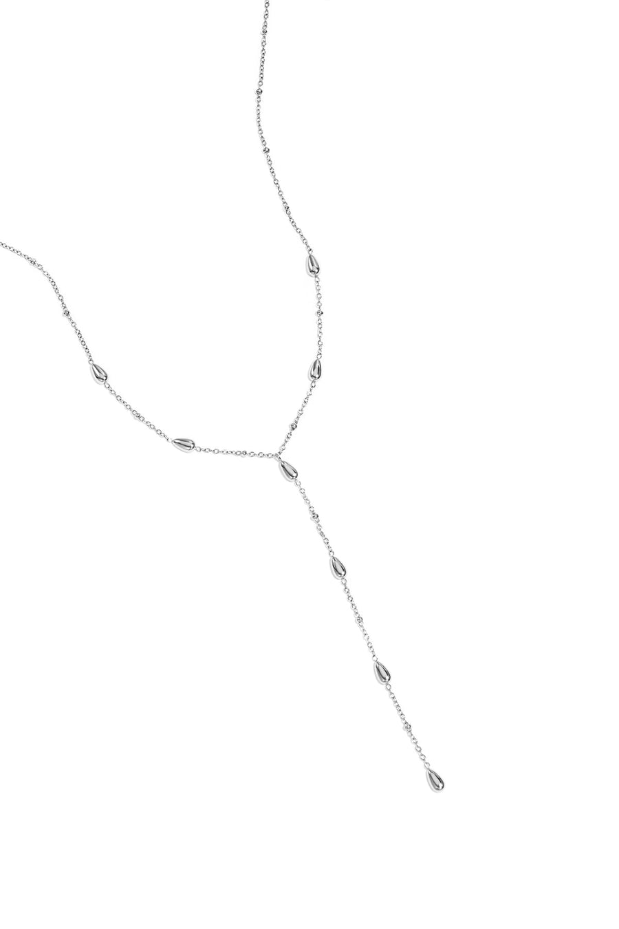 Y-Line Necklace with Stones · gold · product1