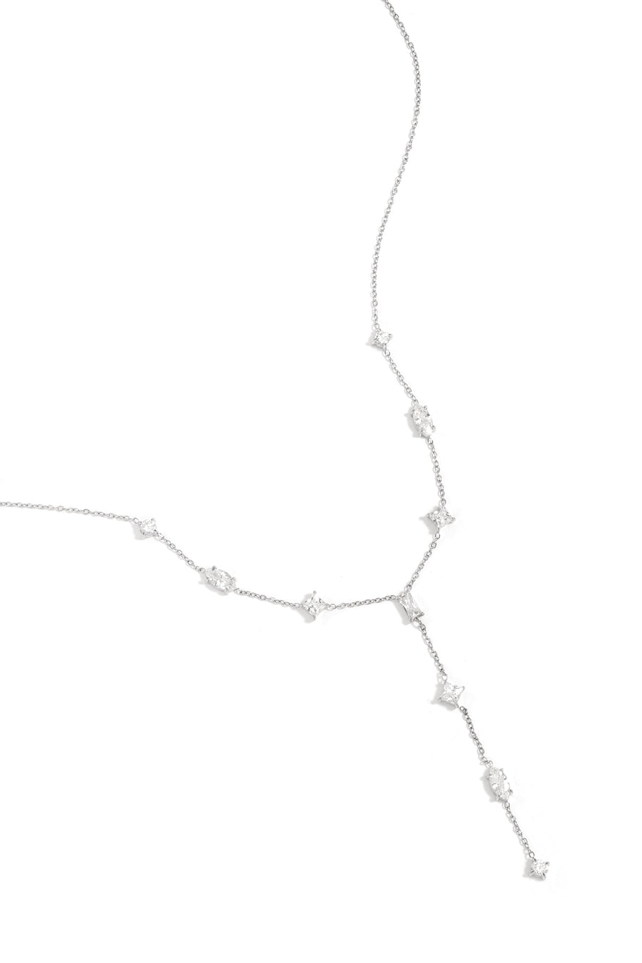 Y-Line Necklace with Stones · gold · product2